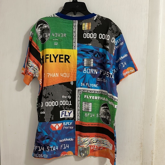 NWT Born Fly Men Street Cred Graphic Pattern Short Sleeve T-shirt. Multicolor. - Picture 6 of 6